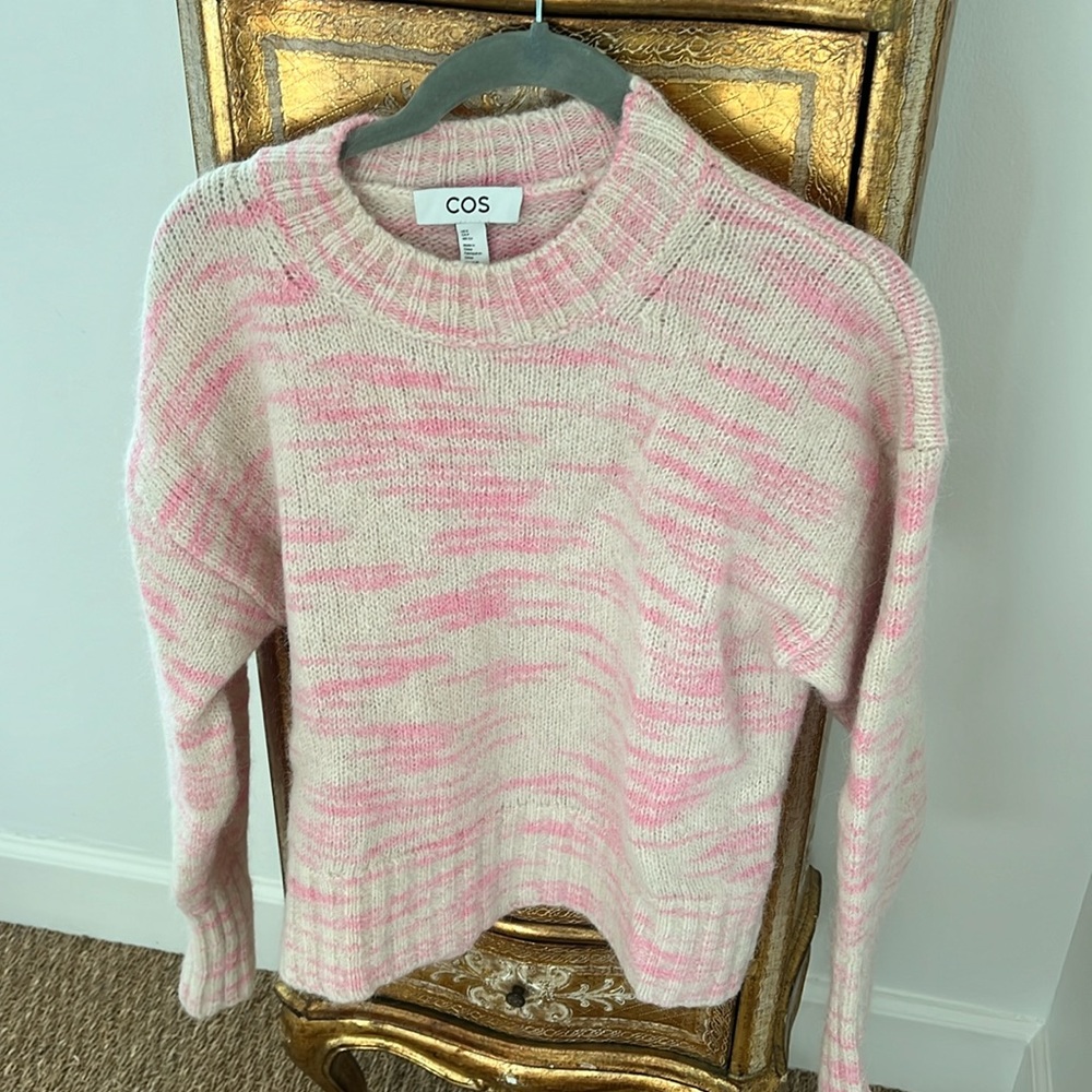COS beige and pink sweater size small